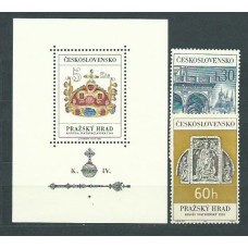 Checoslovaquia - Correo 1966 Yvret 1481/2+H.28 ** Mnh