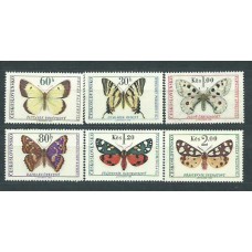 Checoslovaquia - Correo 1966 Yvert 1483/8 ** Mnh Fauna mariposas