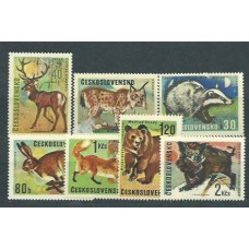 Checoslovaquia - Correo 1966 Yvert 1523/9 ** Mnh Fauna