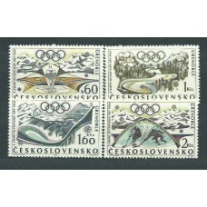 Checoslovaquia - Correo 1968 Yvert 1615/8 ** Mnh Olimpiadas de Grenoble