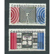 Checoslovaquia - Correo 1968 Yvert 1629/30 ** Mnh Radio y televisión