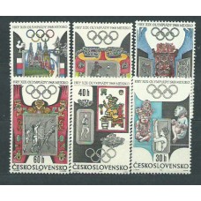 Checoslovaquia - Correo 1968 Yvert 1631/6 ** Mnh Olimpiadas de Méjico