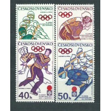 Checoslovaquia - Correo 1972 Yvert 1894/7 ** Mnh Olimpiadas de Saporo