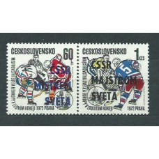 Checoslovaquia - Correo 1972 Yvert 1917/8 ** Mnh Deportes hockey