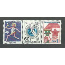 Checoslovaquia - Correo 1973 Yvert 1966/8 ** Mnh Deportes