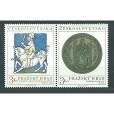 Checoslovaquia - Correo 1973 Yvert 1983/4 ** Mnh Arte