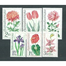 Checoslovaquia - Correo 1973 Yvert 1993/8 ** Mnh Flores