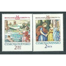 Checoslovaquia - Correo 1974 Yvert 2059/60 ** Mnh Tapices