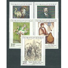 Checoslovaquia - Correo 1974 Yvert 2077/81 ** Mnh Pinturas