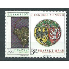 Checoslovaquia - Correo 1975 Yvert 2136/7 ** Mnh Arte