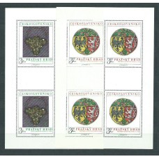 Checoslovaquia - Correo 1975 Yvert 2136/7 Minihoja ** Mnh Arte