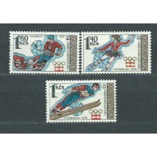 Checoslovaquia - Correo 1976 Yvert 2149/51 ** Mnh Olimpiadas Insbruck