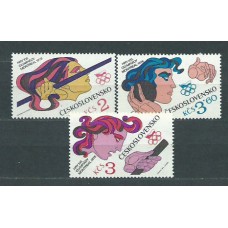 Checoslovaquia - Correo 1976 Yvert 2152/54 ** Mnh Olimpiadas de Montreal