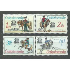 Checoslovaquia - Correo 1977 Yvert 2213/6 ** Mnh Uniformes militares