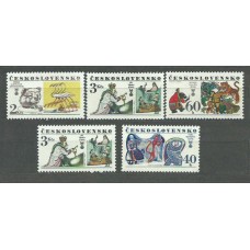 Checoslovaquia - Correo 1977 Yvert 2227/31 ** Mnh Ilustraciones