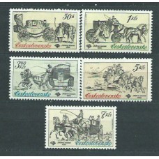 Checoslovaquia - Correo 1981 Yvert 2423/7 ** Mnh Coches de caballo