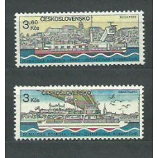 Checoslovaquia - Correo 1982 Yvert 2495/6 ** Mnh Barcos