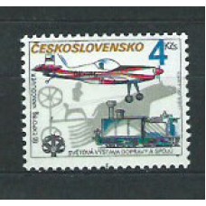 Checoslovaquia - Correo 1986 Yvert 2663 ** Mnh Avion y tren