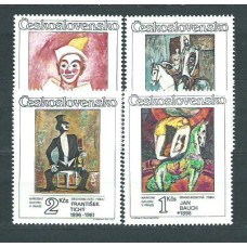 Checoslovaquia - Correo 1986 Yvert 2697/700 ** Mnh Pinturas circo