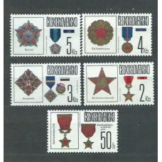 Checoslovaquia - Correo 1987 Yvert 2709/13 ** Mnh Medallas