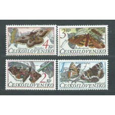 Checoslovaquia - Correo 1987 Yvert 2714/7 ** Mnh Fauna mariposas