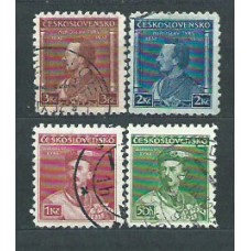 Checoslovaquia - Correo 1932 Yvert 277/9 usado  Miroslav Tyrs