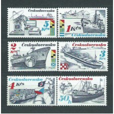 Checoslovaquia - Correo 1988 Yvert 2798/803 ** Mnh Barcos