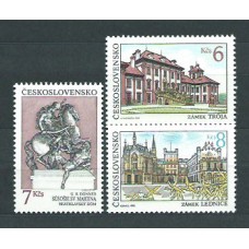 Checoslovaquia - Correo 1992 Yvert 2925/7 ** Mnh Castillos