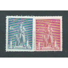 Checoslovaquia - Correo 1945 Yvert 425/6 ** Mh