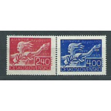 Checoslovaquia - Correo 1947 Yvert 455/6 ** Mnh