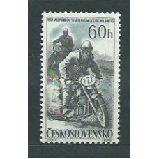 Checoslovaquia - Correo 1957 Yvert 919 ** Mnh Deportes motociclismo