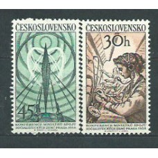 Checoslovaquia - Correo 1958 Yvert 967/8 ** Mnh