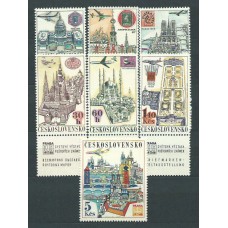 Checoslovaquia - Aereo Yvert 61/7 ** Mnh Ciudades