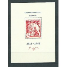 Checoslovaquia - Hojas 1968 Yvert 36 ** Mnh Gravado