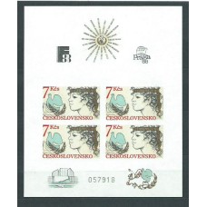 Checoslovaquia - Hojas 1985 Yvert 69 Sin dentar ** Mnh