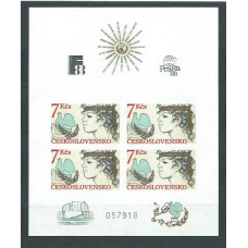 Checoslovaquia - Hojas 1985 Yvert 69 Sin dentar ** Mnh