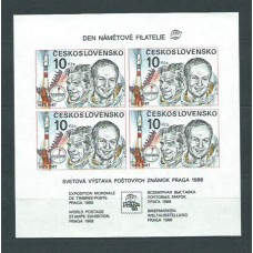 Checoslovaquia - Hojas 1988 Yvert 78C ** Mnh Astro