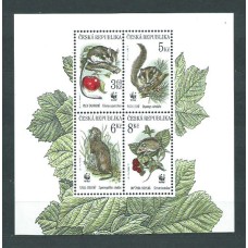 Chequia - Correo 1996 Yvert 108/11 en hojita ** Mnh Fauna