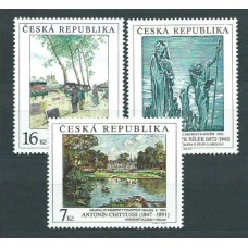 Chequia - Correo 1997 Yvert 158/60 ** Mnh Pintura