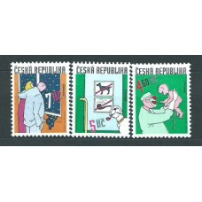 Chequia - Correo 1999 Yvert 226/8 ** Mnh Cómics