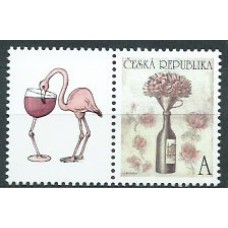 Chequia - Correo 2014 Yvert 746 ** Mnh Vinos