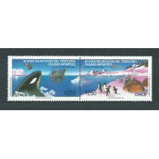 Chile - Correo 1991 Yvert 1017/8 ** Mnh Fauna. Barcos