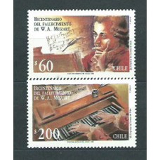 Chile - Correo 1992 Yvert 1089/90 ** Mnh Personaje. Música