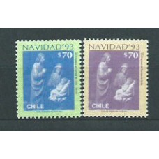 Chile - Correo 1993 Yvert 1192/3 ** Mnh Navidad