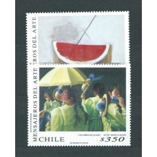 Chile - Correo 1998 Yvert 1449/50 ** Mnh Pinturas