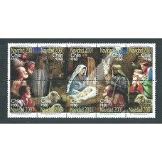 Chile - Correo 2001 Yvert 1605/14 ** Mnh Navidad