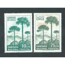 Chile - Correo 1967 Yvert 319 + Av 239 ** Mnh Flora