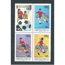 Chile - Correo 1987 Yveert 790/3 ** Mnh Deportes. Fútbol