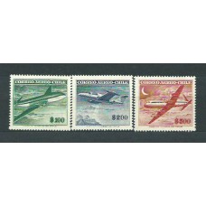 Chile Aereo Yvert 160/2 ** Mnh Aviones