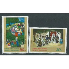 Chipre Turco - Correo Yvert  107/8 ** Mnh Pinturas